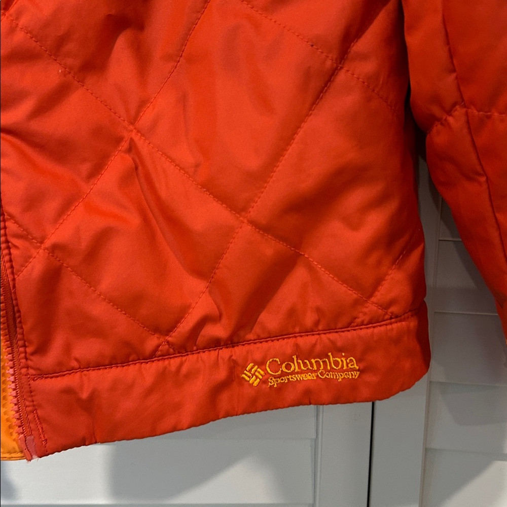 Columbia Orange/Dark Orange REVERSIBLE Utility Jacket Size S - Picture 3 of 10